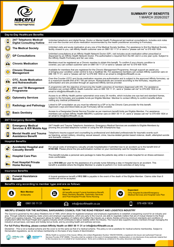 NBCRFLI Health Plan Benefits