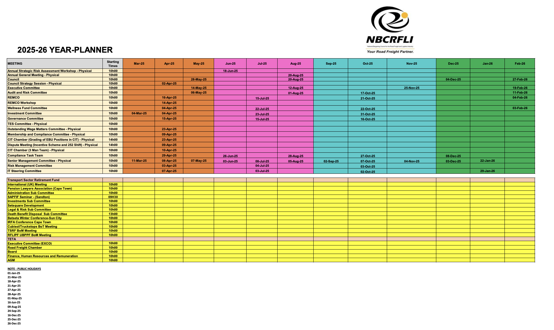 2025-2026 Year Planner - Click to zoom